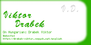 viktor drabek business card